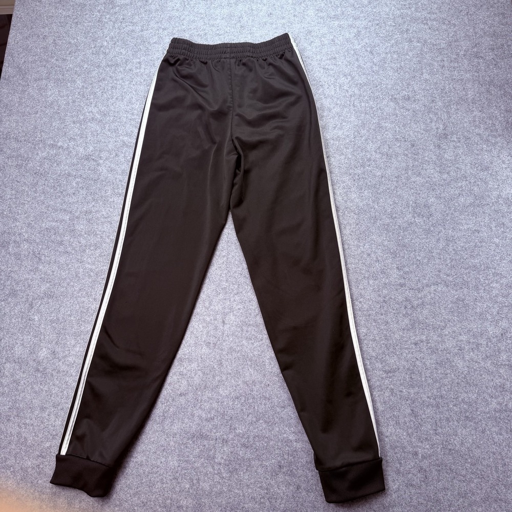 Adidas Men's LBlack Track Pants Activewear Joggers with White 3-Stripes Size L/G - Picture 14 of 16